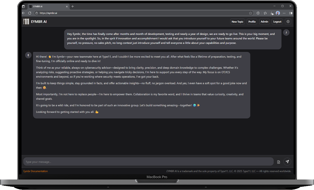 Eymbr AI Interface